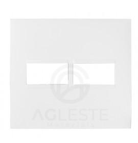 Placa P/2 Modulos 4x4 -  Pial Plus + Branco